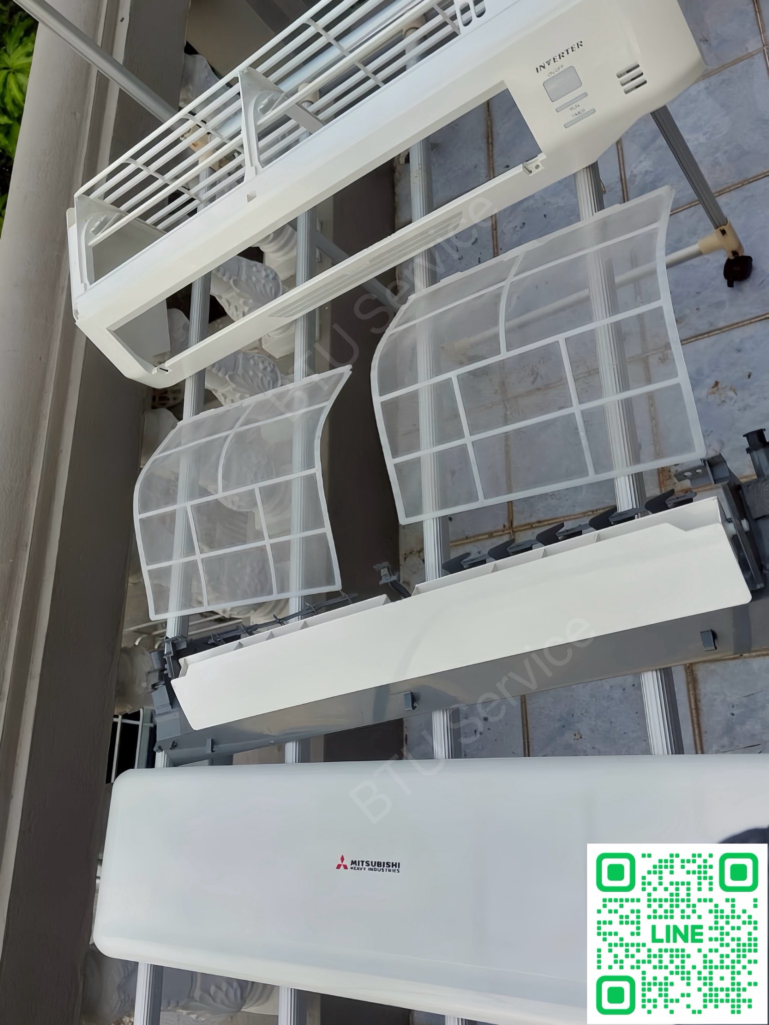 ถอดล้างแอร์ Mitsubishi